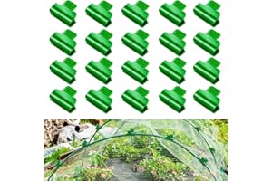 DIELOVEHUA 20 Pezzi Clip per Serra, 11mm Clip per Pellicola per Serra, Morsetti per Serra, Clip per Piante, Copertura Fila Film Serra, per Serre, Telaio, Rifugi