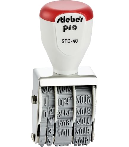 Brother ID4090 Stempel-Etiketten – 40x90 Mm, Schwarz Auf Weiß, 12 Stück Pro Packung