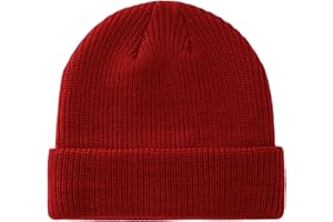 Decentron Knit Beanie Hat for Men Women Warm Winter Hats Cuffed Beanies Skull Cap Acrylic Watch Hat