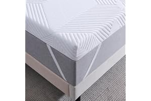 Twirest 5CM Small Double Memory Foam Mattress Topper,Gel Mattress Pad,Breathable & Removable Fabric Cover,White（120 * 190 * 5cm）