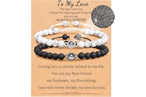 Aunis Anniversary Valentines Jewelry Gifts for Couple, 100 Languages I Love You Gifts for Him Her