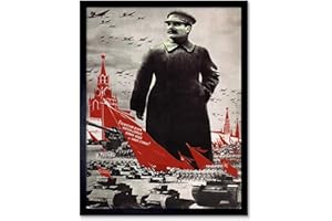 Wee Blue Coo Political Army Stalin Kremlin Soviet Union Vintage Wall Art Print Mur Encadré Décor 30 x 41 cm