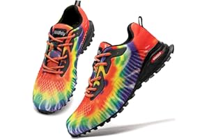 Kricely Scarpe da Trail Running Uomo Outdoor Leggero Traspirante Scarpe da Passeggio Moda Multicolore Trekking Fitness Running Sneakers