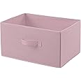 amazon basics Fabric 4-Drawer Storage Organizer - Replacement Drawers, Pale Pink