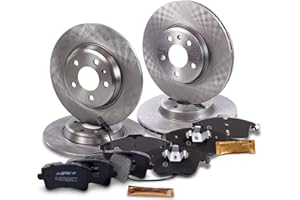 BESTPRICE Set freni incl dischi freno anteriori Ø 314mm + posteriori Ø 300mm + pastiglie freno anteriori e posteriori compatibile con AUDI A4 B8 (8KH) (8K2) (8K5), A5 Cabrio (8F7)