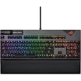 ASUS ROG Strix Flare II, Tastiera Gaming USB, Meccanica, Switch Sostituibili, ROG NX Rossi, ROG Switch Stabilizer, Polling 80