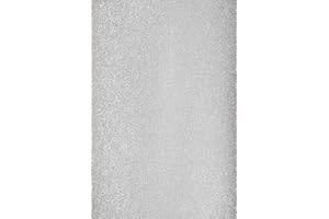 Netuno 10x papier pailleté autocollant argenté 150g A4 210 x 297 mm Aster Glitter papier cartonné scintillant à paillettes pour loisirs créatifs scrapbooking bricolage travaux manuels décoration