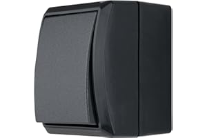 REV AquaForm, interruttore di spegnimento, per ambienti umidi, IP44, da parete, antracite