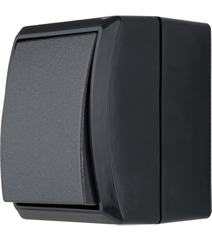 JUNG combinatie pulsschakelaar opbouw IP44 verticaal WG800