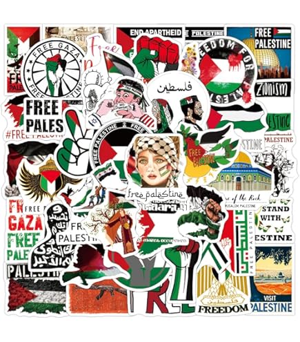 Paquete De 10 Pegatinas Con La Bandera Palestina Para Comput | Cuotas