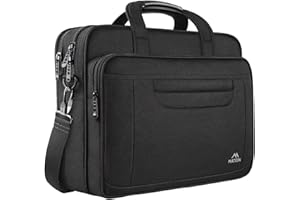 MATEIN Laptopväska, multifunktionellt laptopfodral för affärsdator, unisex rymlig axelväska portfölj för män och kvinnor, uni