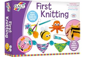 Galt Toys, First Knitting, Kids' Craft Kits, Ages 6 Years Plus
