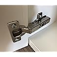 Set of 4 hinges with soft close for Besta, Fritids, Stuva (Ikea) with 4 hinges and 16 screws
