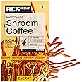 Ace Blend Cordyceps SHROOM COFFEE (15 serves) | Mushroom Coffee | Coffee Powder with KSM 66 Ashwagandha, L-Theanine, MCT | Immunity, Energy | 100% Arabica | Instant Coffee Packet | Cold/Hot Brew