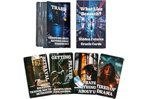 BAIYOOBAI Spill The Beans Oracle Cards, Relationships Oracle Cards, Life Oracle Deck, Oracle Cards Deck for Beginner, Revealing Secrets, Like Cheating, Betrayal, Haters