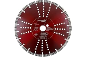 PRODIAMANT - Disco da taglio diamantato per cemento, di alta qualità, 300 mm x 30 mm, disco da taglio diamantato 300 mm, altezza segmento 12 mm