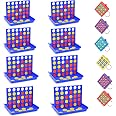 4 pezzi Mini Tic Tac Toe Portachiavi, Anelli portachiavi in plastica