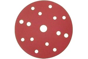 DAW21ONLINESHOP Discos de lijado 150mm Velcro excéntrico hojas de lijado grano 320 100 piezas