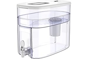 Invigorated Water Countertop Water Filter Dispenser - Multi-Stage Alkaline Water Filter - Removes Chlorine Heavy Metals and Fluoride - Long Lasting Filter for Odorless Delicious Water - Better Health
