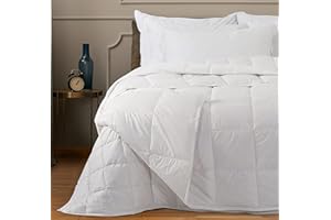 Zenoni & Colombi Piumino Matrimoniale 4 Stagioni in 100% Fiocco di Piumino D'Oca Vergine Siberiano, Set Campiglio Piumone Autunnale + Piumone Primaverile Made in Italy (4 Stagioni, 250x215cm)