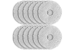 Rrochio Chiffon pour ECOVACS N30 Pro Omni, 12 Accessoires Serpillière pour Aspirateurs DEEBOT T50 Pro Omni, T30S Pro Omni, T30 Pro Omni, T30S Combo Complete Ensembles Nettoyage de Rechange