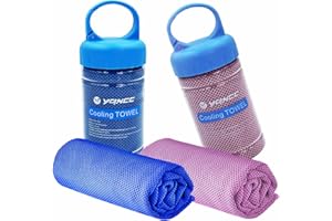 YQXCC Cooling Towel (120x30 cm) Ice Towel for Neck, Soft Breathable Chilly Towel, Microfibre Cool Towel for Yoga, Golf, Gym, Camping, Running, Workout & More Activities