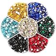 Kit FUGLUS De 3800 Strass Thermocollants Argentés – Idéal Pour Customiser Vêtements, Chaussures Et Accessoires DIY