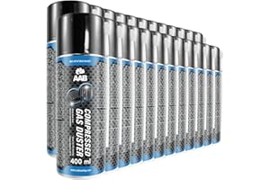 AABCOOLING 24 x AAB Bombe Air Sec 400ml - Bouteille Air Comprimé, Nettoyage des Ordinateurs, Dépoussiérant en Spray, Enlever la Poussière, Sans Odeur Aérosol, Computer Cleaner, Informatique Matériel