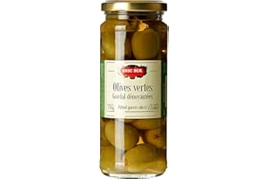 ERIC BUR Olives Vertes Gordal Dénoyautées 330 g - Lot de 6
