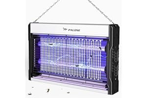 PALONE Electric Bug Zapper, UV Light Insect Fly Killer Insect Bug Catcher, Moth Mosquito Wasp Killer Indoor Outdoor, Fly Zapper Repellent with Washable Tray, Garden Yard Kitchen Commercial Industrial