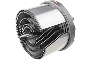 wolfcraft Hålsågssats "Professional", Ø 28-74 mm I 2220000 I Såg med 5 insatser med snabbfäste, Ø 28-74 mm, skärdjup 40 mm