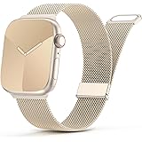 Yoohoo Armbänder Kompatibel mit Apple Watch Armband 40mm 41mm 42mm 49mm 45mm 44mm 38mm für Damen/Herren Prämie Edelstahl Meta