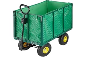 TecTake Chariot de Transport Charrette à Bras Chariot a Bras XXL voiturette Voiture