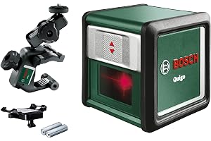 krysslaser Quigo med universalklämma MM 2 (enkel och exakt inriktning med flexibel placering tack vare universalklämman, i e-handelskartong)