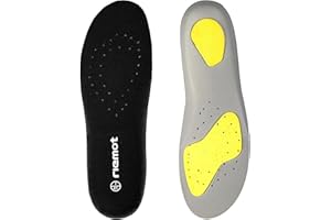 riemot Plantillas Deportivas de Comodidad y Absorción de Impactos Plantilla de Soporte del Arco para Diario, Correr, Deportes