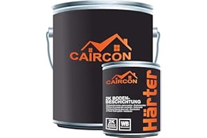 CAIRCON Peinture Résine Epoxy pour Sol Garage Revêtement Béton - Gris anthracite 10kg