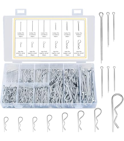 Coppiglie Elastiche Zincate Mm. 3 - Blister Da 8 Pezzi Per Fissaggi Sicuri