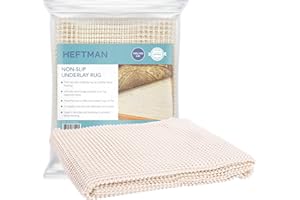 HEFTMAN Antideslizante Alfombra Base Antideslizante para Alfombras Apta para Todos Los Tipos De Pisos Incluyendo Madera Dura, Laminada, Madera, Etc. - 180cm x 180cm