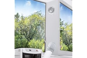 JGYCVBU Fensterabdichtung, 400cm Universal Window Seal, für Mobile Klimageräte Klimaanlagen Wäschetrockner und Ablufttrockner, zum Anbringen an Fenster, Dachfenster, Flügelfenster