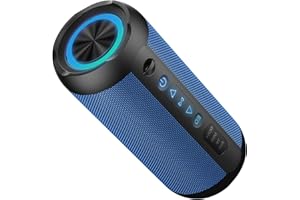 taopodo Portable Bluetooth Speaker with 20W Stereo Sound, 3 EQ Mode & 3 RGB lights, IPX7 Waterproof, 24H Playtime, TWS Wireless Pairing, Outdoor Speaker for Home, Outdoors and Hiking