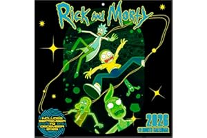 ‎PYRAMID INTERNATIONAL Pyramid - RICK AND MORTY 2026 – Broschürenkalender 30×30 cm (aufgeklappt 30×60 cm) mit 12 Kultmotiven aus der Adult-Swim-Serie