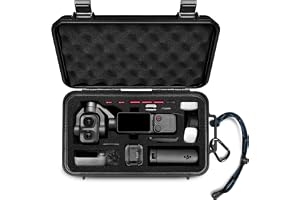 Lekufee Vattentät Hård Case för DJI Osmo Pocket 4P / 4 Creator Combo | IP67 Transportväska med Anpassad Skuminsats för Vloggkamera och Tillbehör(endast fodral)