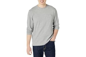 Amazon Essentials Camiseta de Manga Larga de Ajuste Normal Hombre