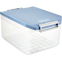 TATAY Aufbewahrungsbox 7L Mit Deckel - Transparent, BPA-frei, Mit Griffen