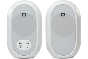 JBL JBL104-BT-WH Professional 1 Series 104-BT Kompakter Desktop-Referenzmonitor mit Bluetooth, Weiß, verkauft als Paar
