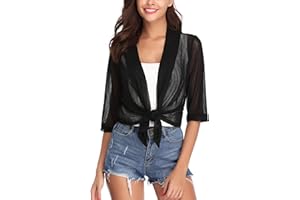 iClosam Bolero Donna Elegante Felpa Shrug Corto Donna Bolerino Estate