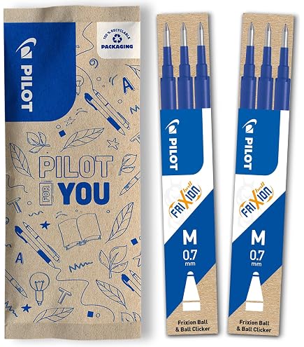 Stylos Effaçables Pilot FriXion - Pointe 0,7 Mm, Gomme Par Friction Et Chaleur, Lot Avec Recharges Rouge