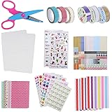 NACTECH 50pcs Scrapbook Accessories Kit Photo Album Accessories Stickers Self Adhesive Paper Pphoto Corner Stickers DIY Scrap