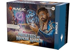 Bundle Magic: The Gathering Meurtres au manoir Karlov - 9 boosters de jeu, 30 cartes de terrain + accessoires exclusifs (Version Française)