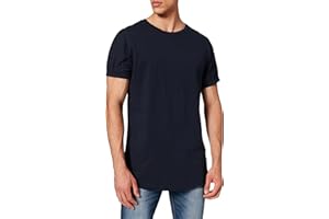 Urban Classics Herren T-Shirt Long Shaped Turnup Tee, lässiges T-Shirt für Männer, in langem Schnitt, erhältlich in vielen Farben, Größen XS-5XL